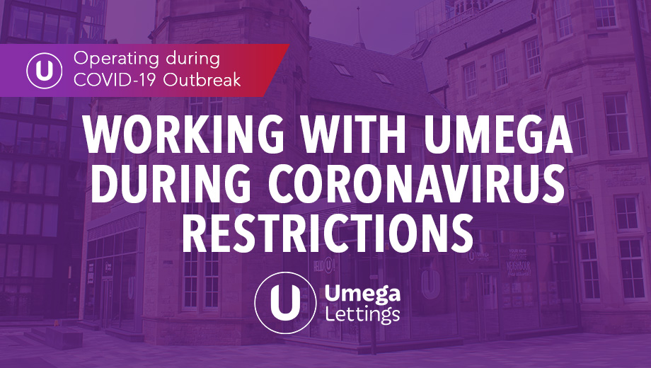 Working with Umega during Coronavirus restrictions