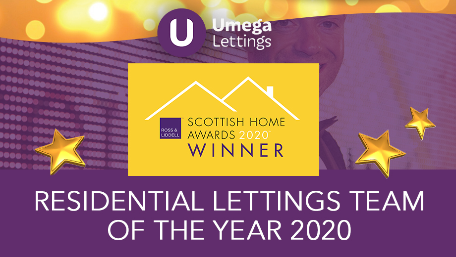 Umega Awarded Residential Lettings Team of the Year 2020 at the Scottish Home Awards